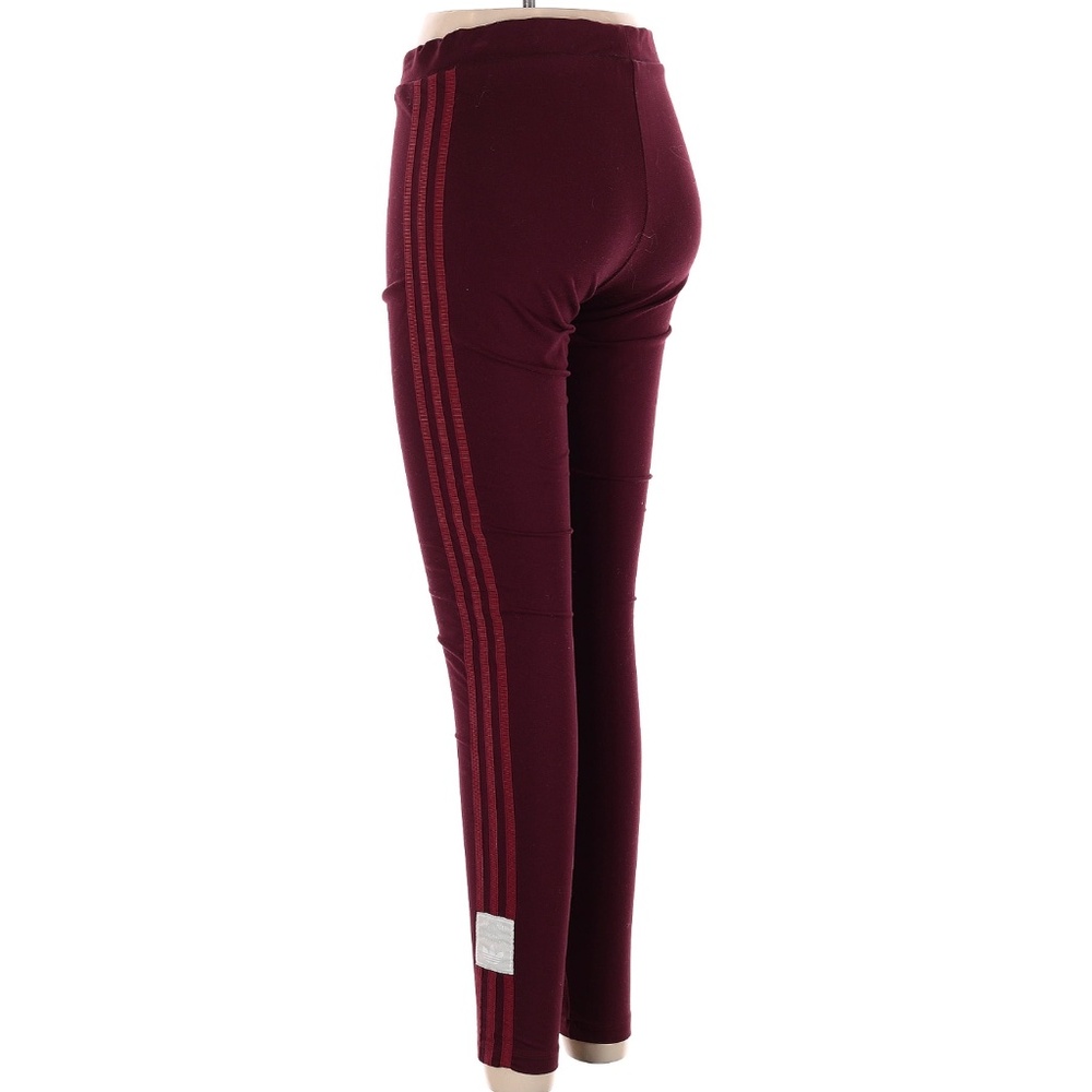 NWOT Adidas Maroon Leggings Trefoil Logo